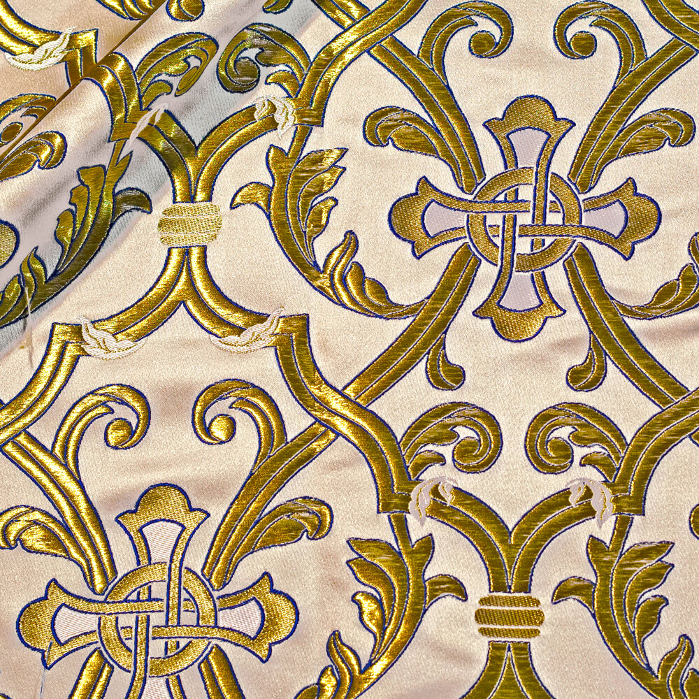 Ткань греческая белая «Звонари» Ткань греческая белая «Звонари»