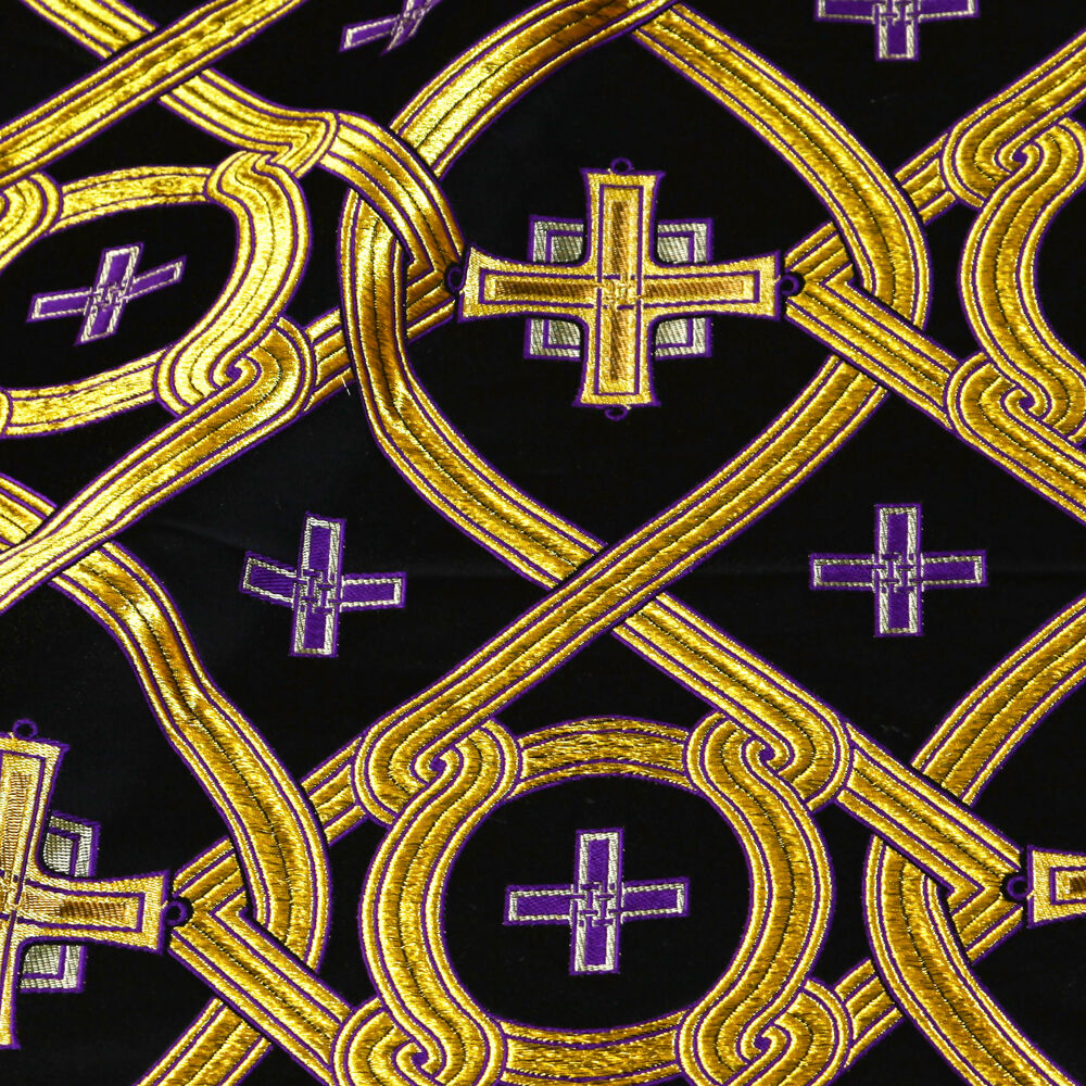 Ткань греческая черная «Табга»