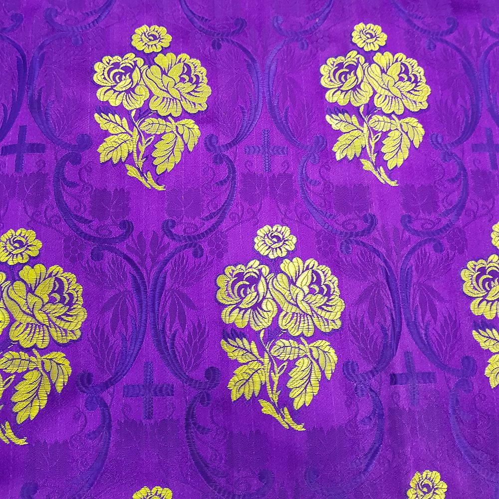 Ткань греческая фиолетовая «Февронья»