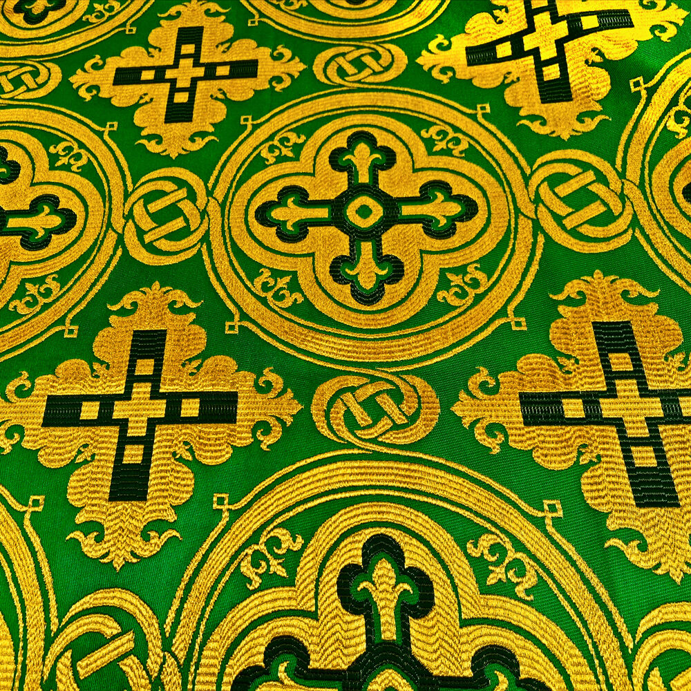 Ткань греческая зеленая «Никомеде»