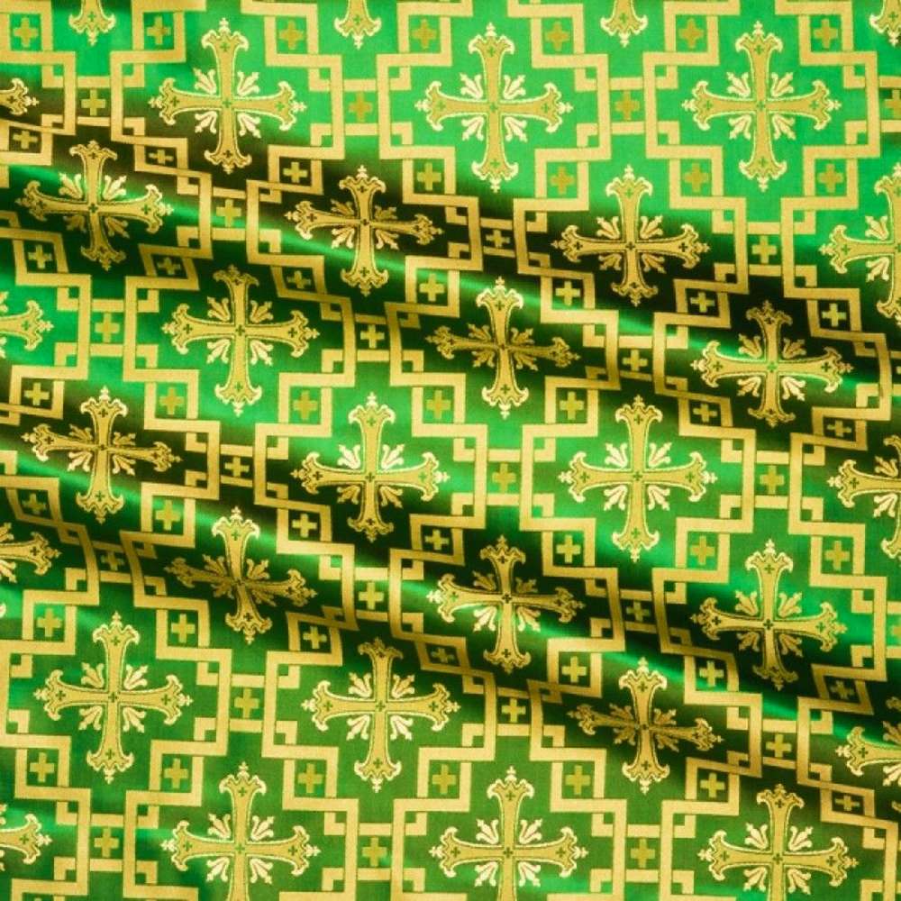 Шелк зеленый «Иерусалимский крест»