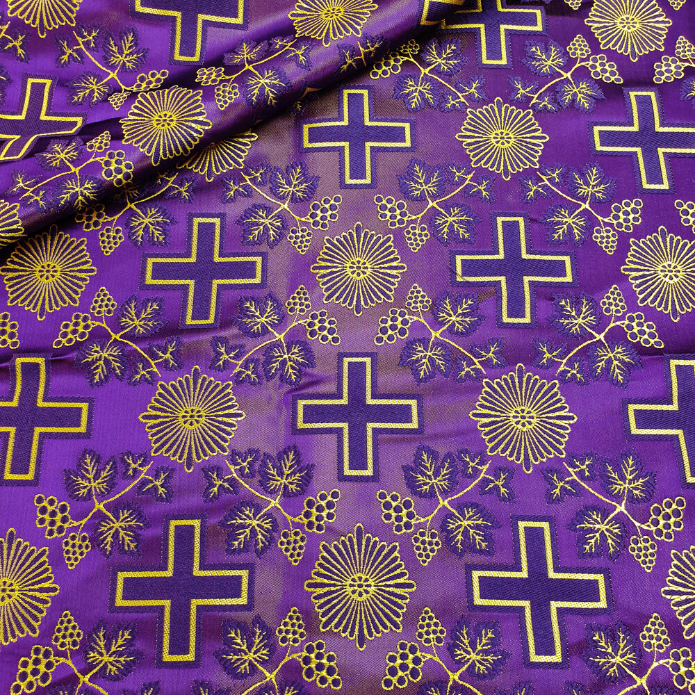 Шелк фиолетовый «Сербский крест»
