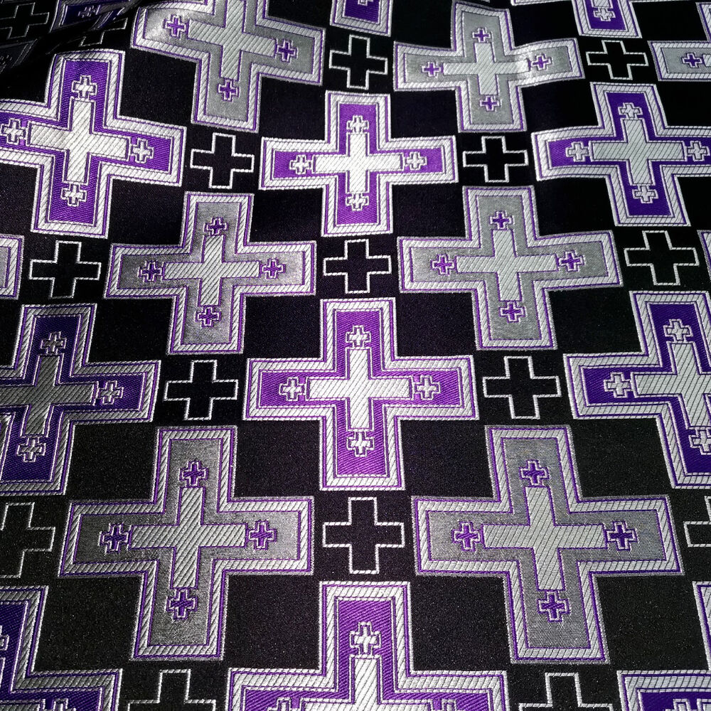 Ткань греческая фиолетовая «Рогожка»