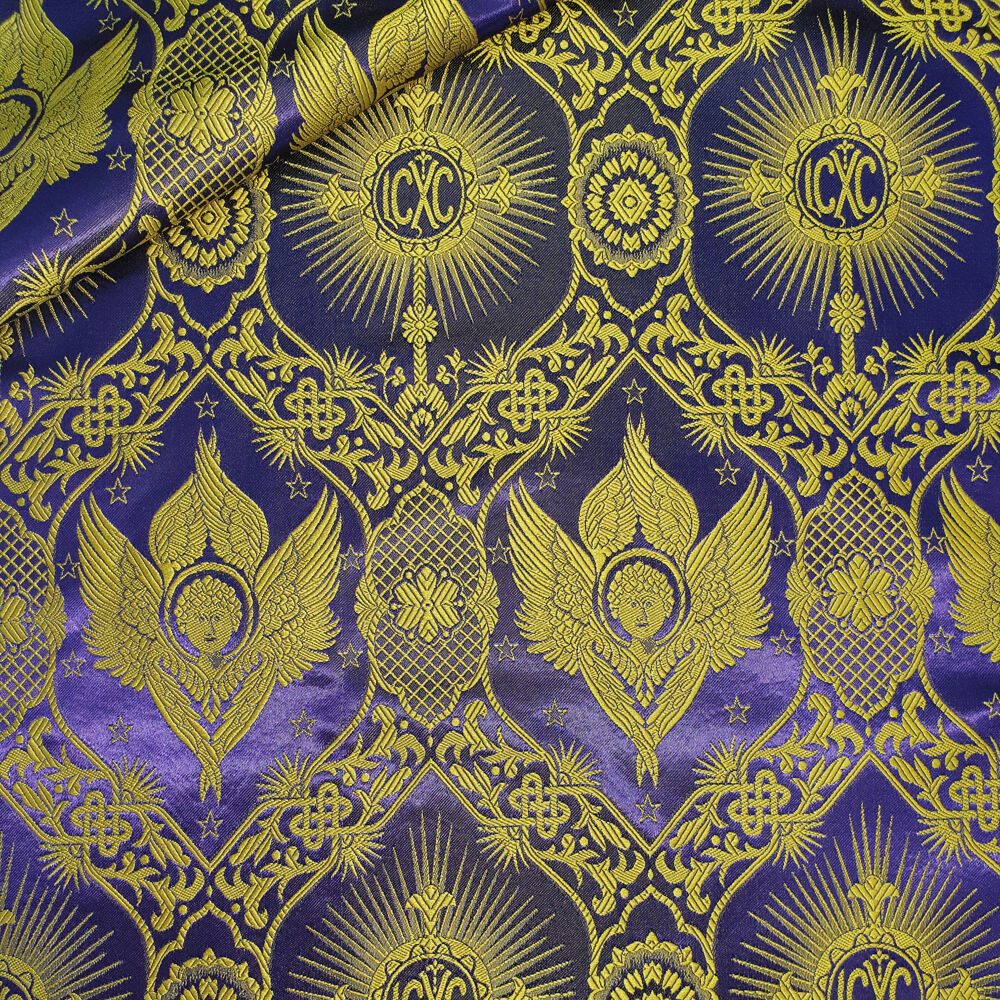Ткань греческая фиолетовая «Соловецкая»
