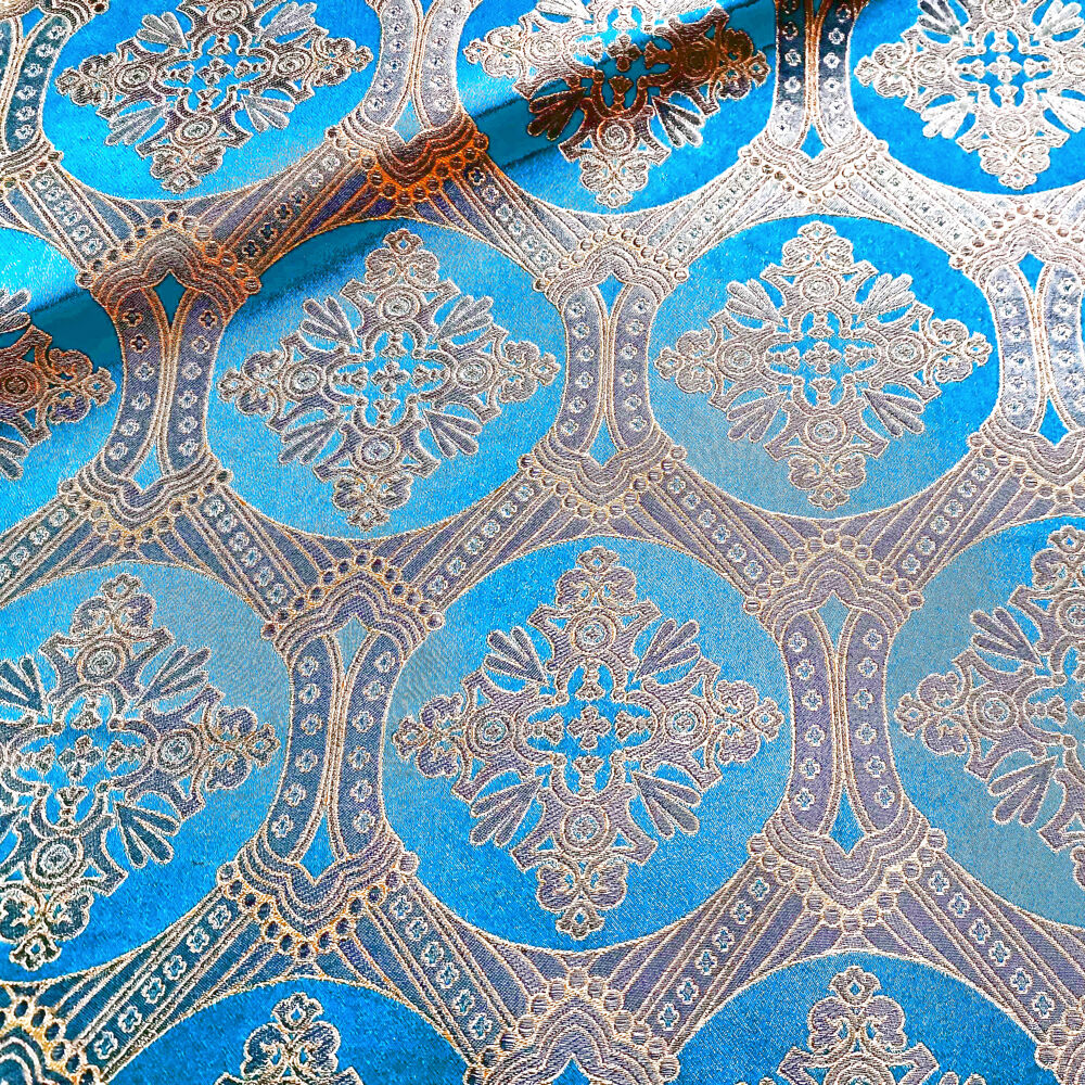 Ткань греческая голубая «Киевская»