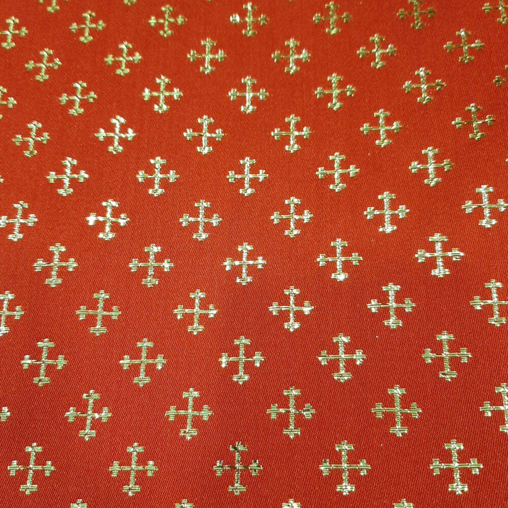 Ткань красная для церковных облачений «Тира»
