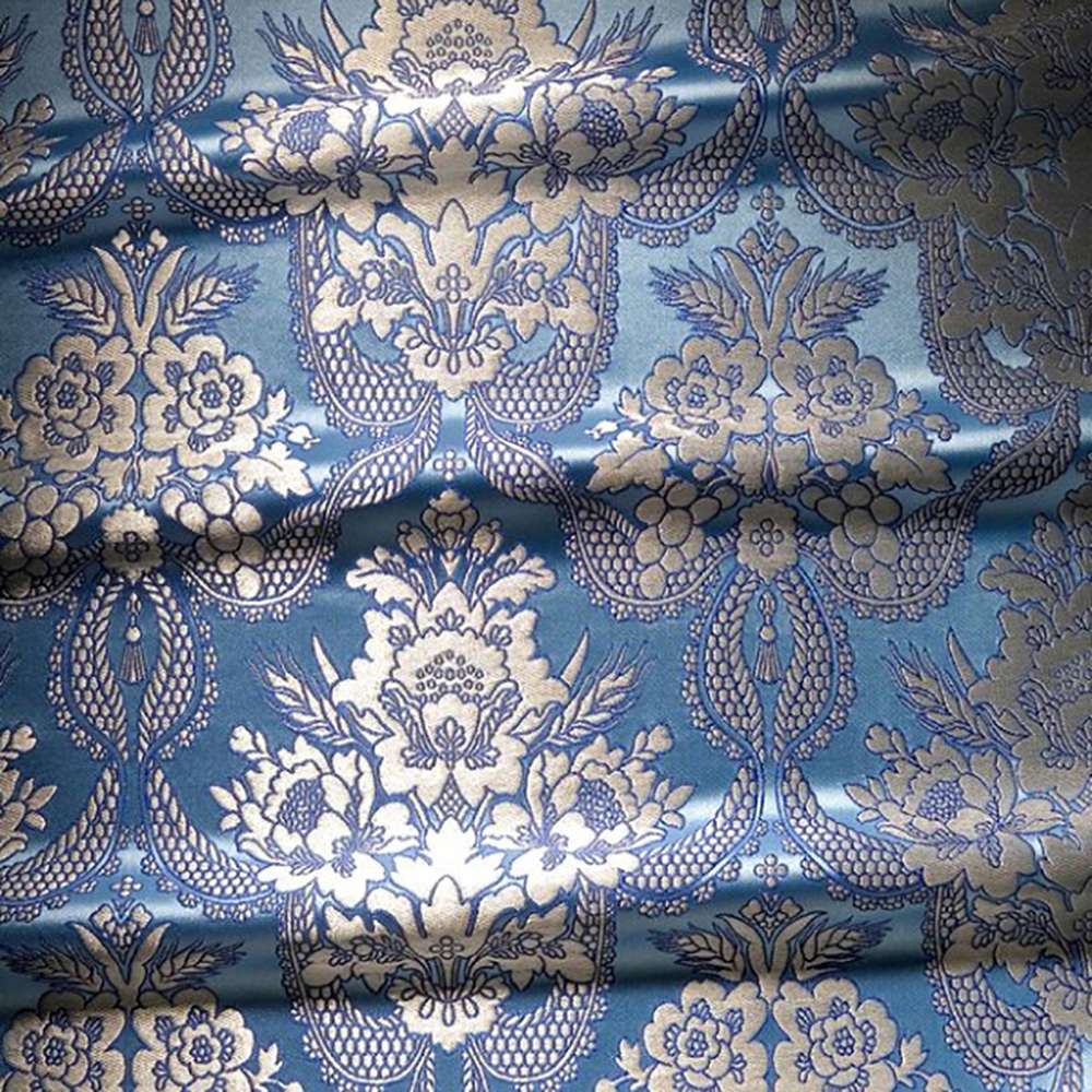 Парча «Рождество Богородицы» голубая Парча «Рождество Богородицы» голубая