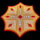 Комплект крестов для архиерейских облачений «Черниговский» греческая парча
