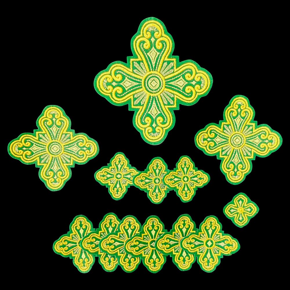 Кресты для иерейского греческого облачения «Введенские» Кресты для иерейского греческого облачения «Введенские»