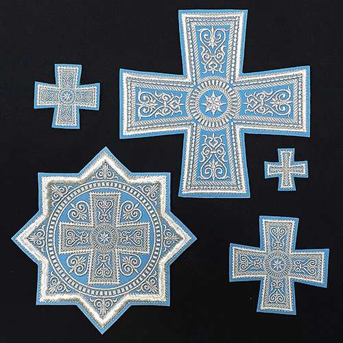 Кресты вышитые для архиерейских облачений Набор «Успенский»
