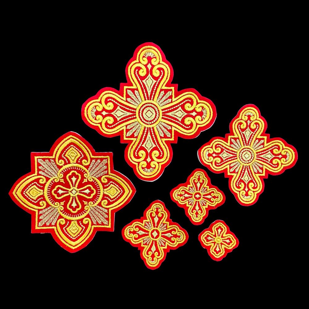 Кресты в наборе для облачения архиерея «Введенские» Кресты в наборе для облачения архиерея «Введенские»