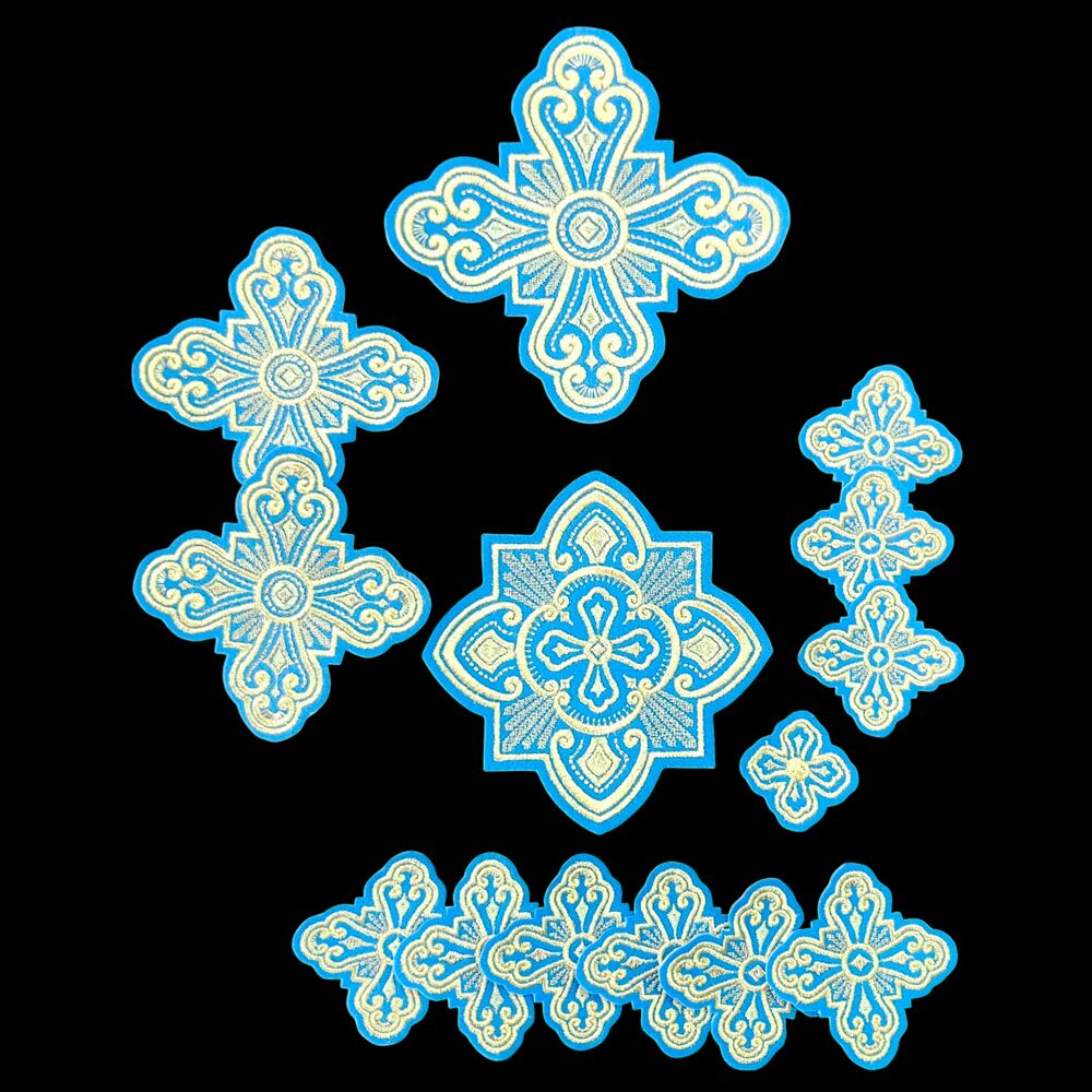 Набор крестов для иерейского облачения «Введенский» Набор крестов для иерейского облачения «Введенский»