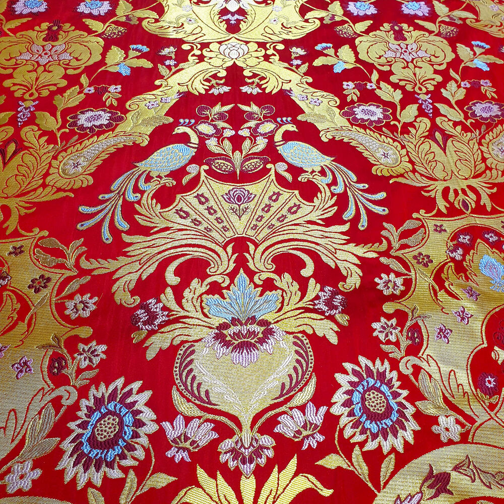 Парча красная «Эдем» Парча красная «Эдем»