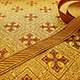 Ткань для церковной одежды желтая «Королевская лилия» цена