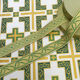Ткань церковная зеленая «Латинский крест» цена