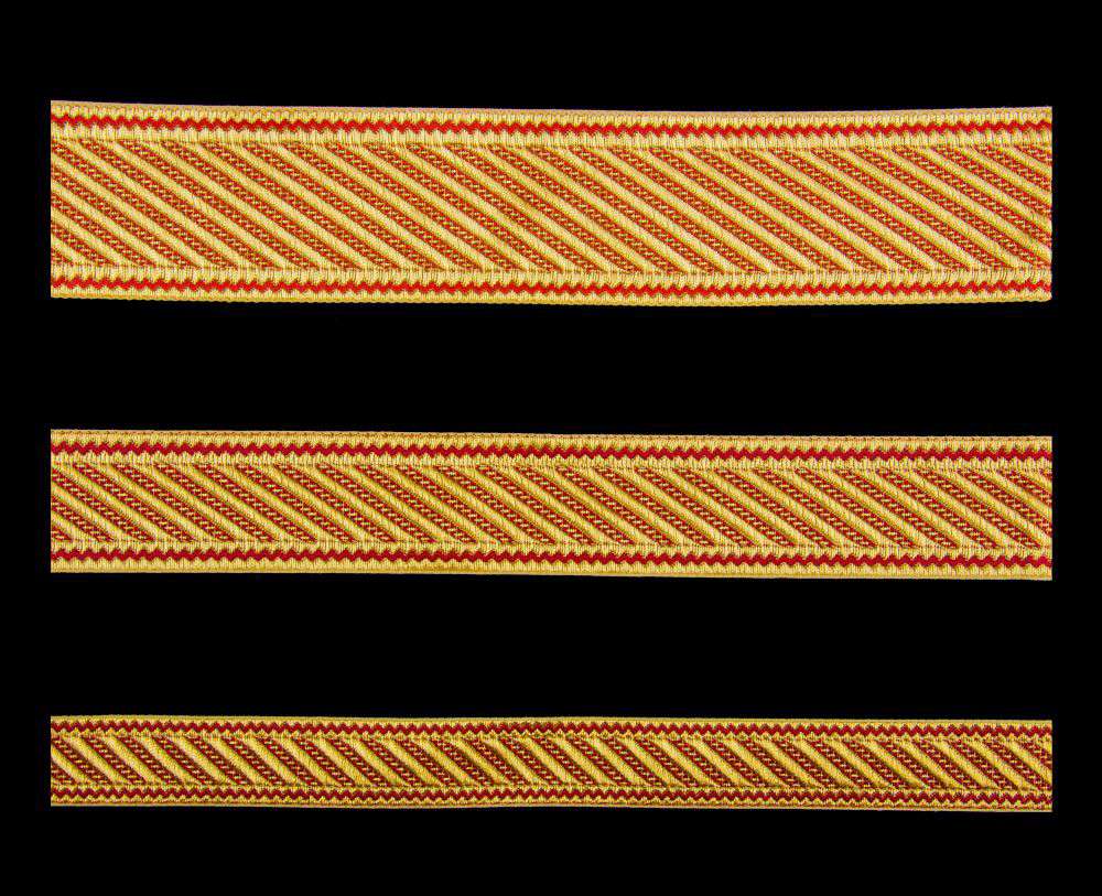 Галун «Дамаск» красный с золотом Галун «Дамаск» красный с золотом