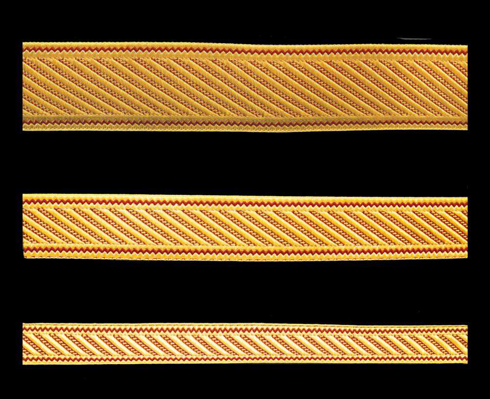 Галун «Дамаск» бордовый с золотом Галун «Дамаск» бордовый с золотом