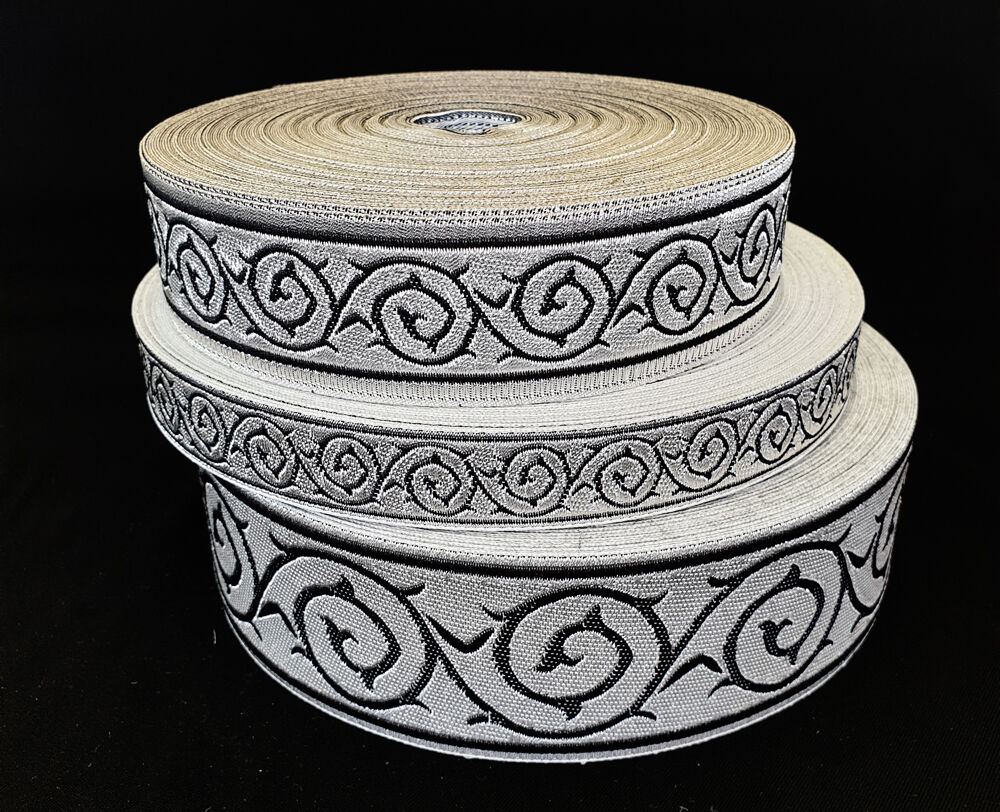 Галун «Голгофа» черный с серебром Галун «Голгофа» черный с серебром