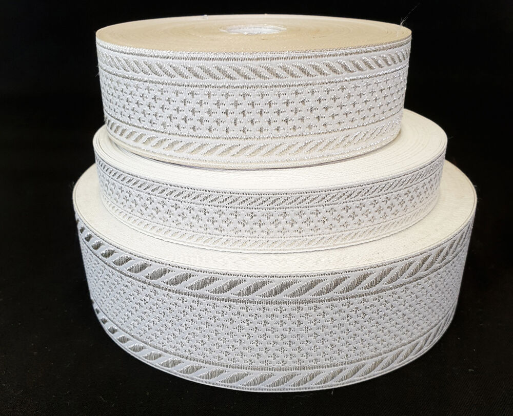 Галун «Эфес» белый с серебром Галун «Эфес» белый с серебром