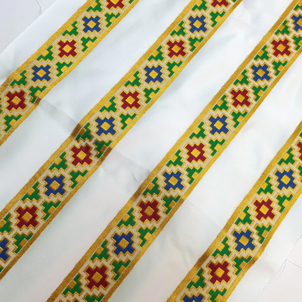 Тканый галун «Адамант» белый Тканый галун «Адамант» белый