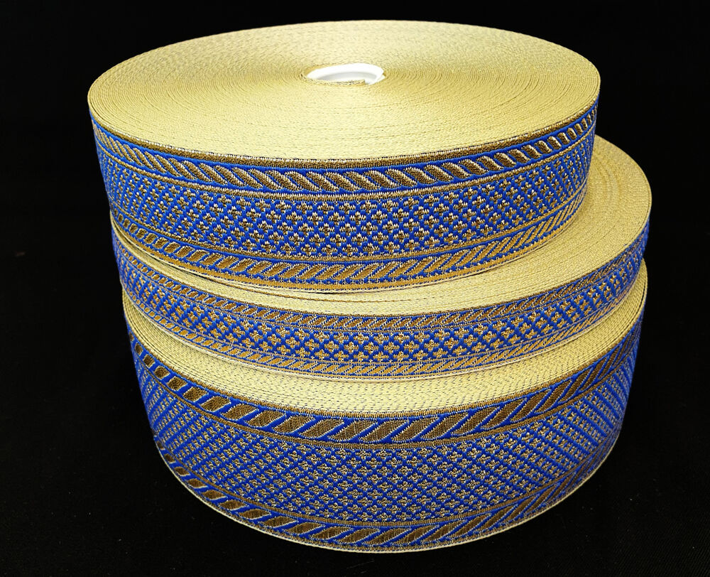 Галун синий с золотом «Эфес» Галун синий с золотом «Эфес»