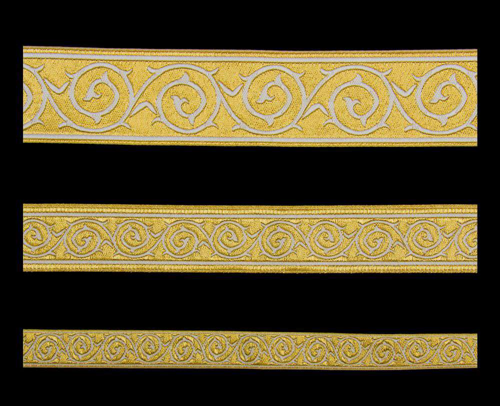 Галун «Голгофа» белый с золотом Галун «Голгофа» белый с золотом