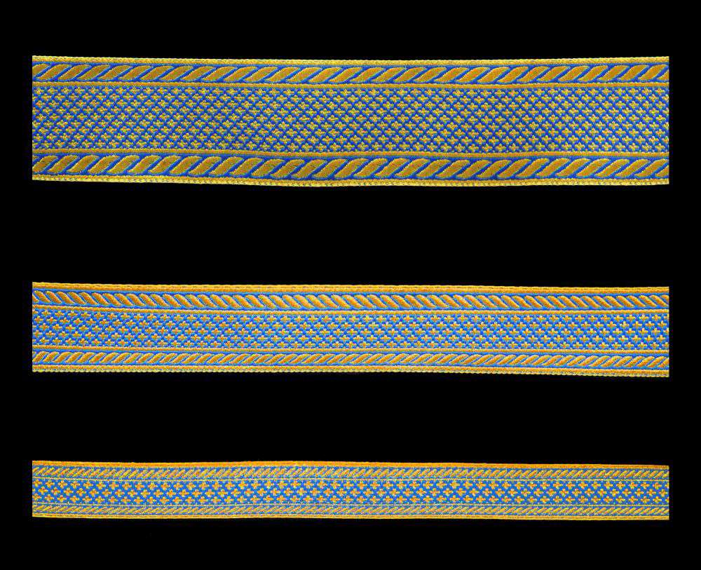 Галун «Эфес» голубой с золотом Галун «Эфес» голубой с золотом