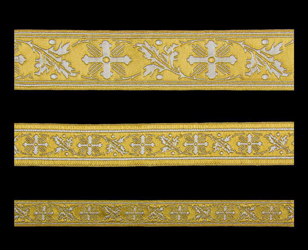 Галун «Виноградная лоза» золото с серебром Галун «Виноградная лоза» золото с серебром