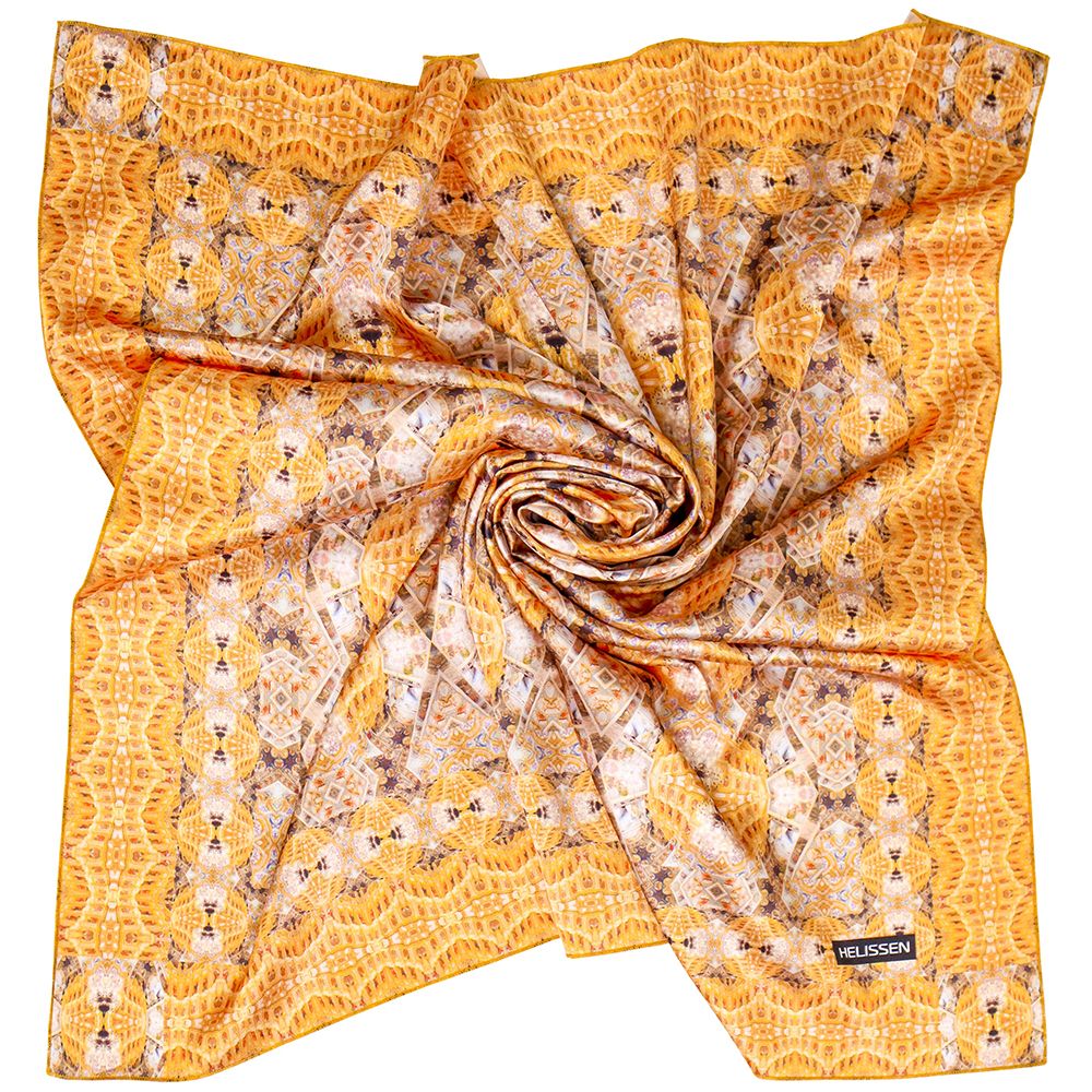 Платок шелковый «Киево-Печерская лавра золотая»