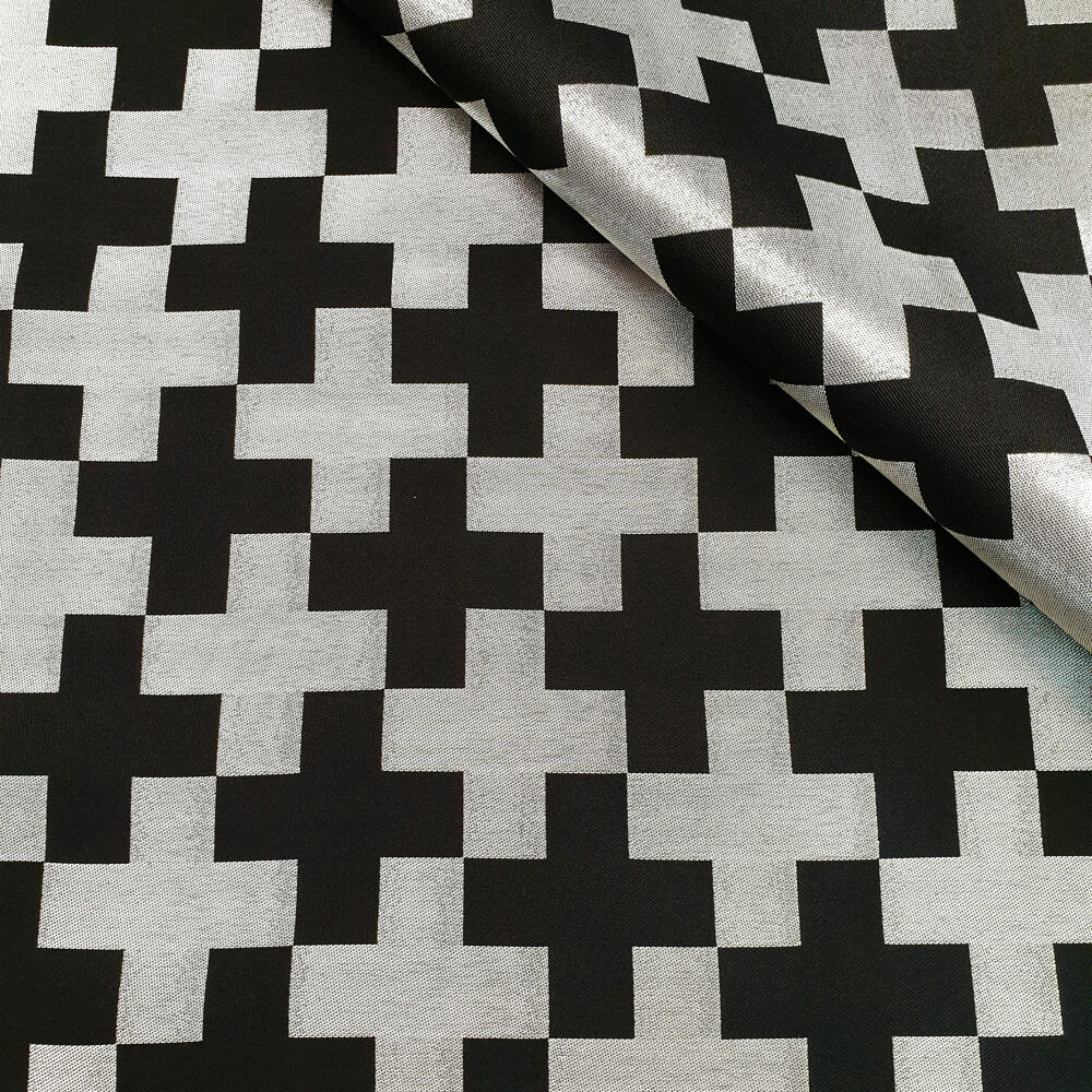 Парча черная «Крест полиставрий» Парча черная «Крест полиставрий»