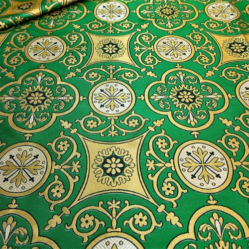 Ткань греческая зеленая «Никольская»