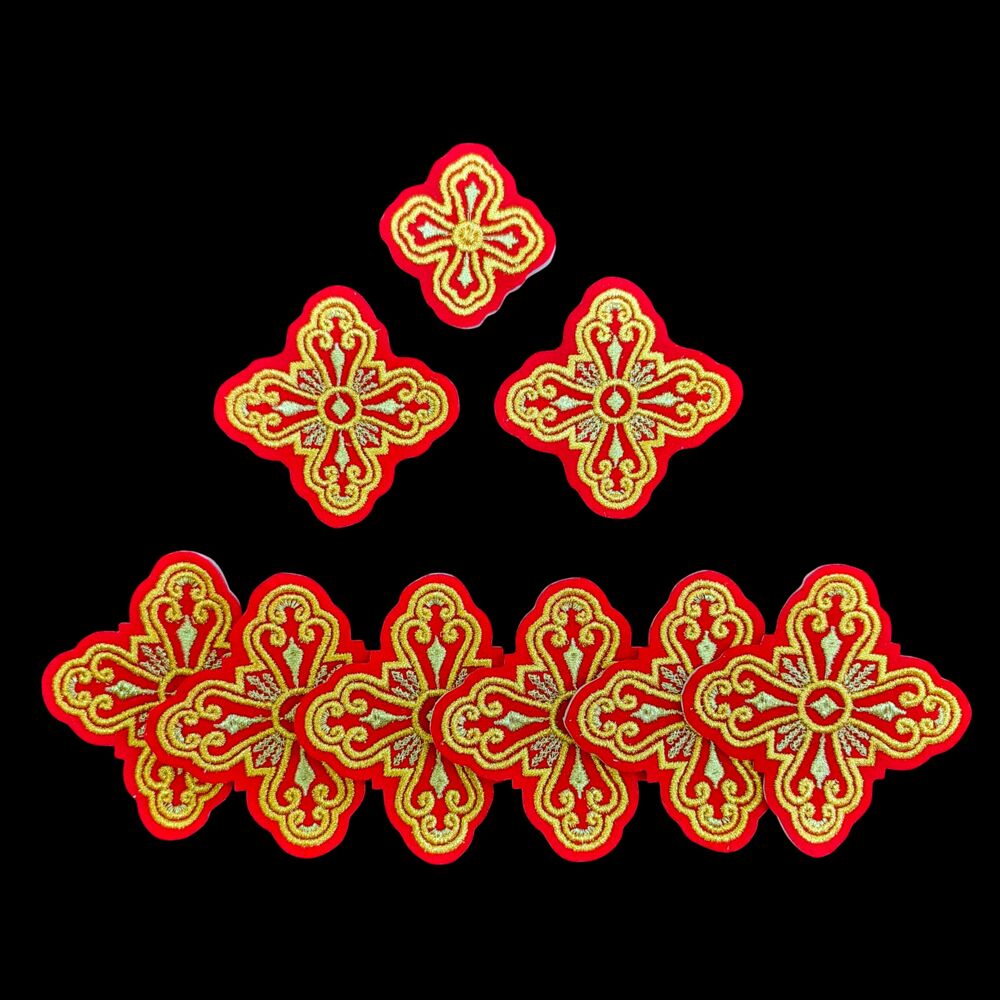 Кресты вышитые для епитрахили и поручей «Введенские» Кресты вышитые для епитрахили и поручей «Введенские»