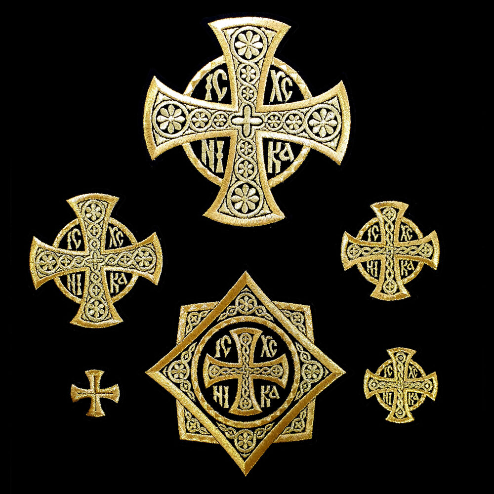 Вышитые кресты набором «Ника»