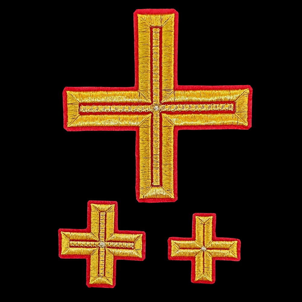 Кресты для красного протодиаконского облачения «Греческий»