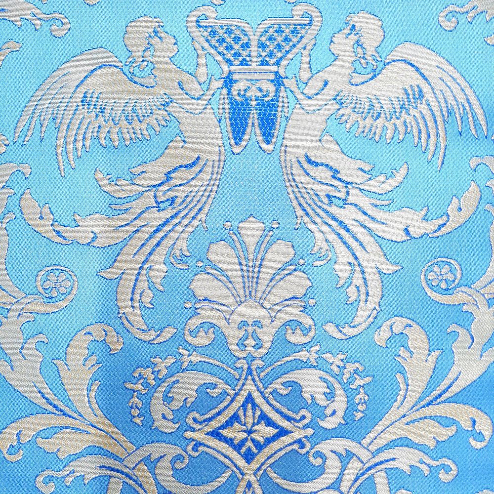 Парча грецька блакитна «Євхаристія»