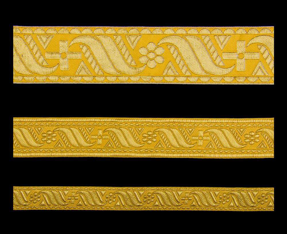 Галун «Афон» жовтий з золотом Галун «Афон» жовтий з золотом