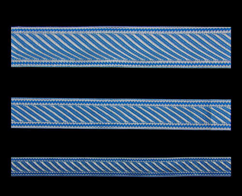 Галун «Дамаск» блакитний зі сріблом Галун «Дамаск» блакитний зі сріблом