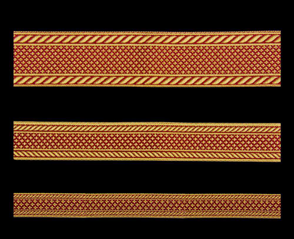 Галун «Ефес» червоний з золотом Галун «Ефес» червоний з золотом