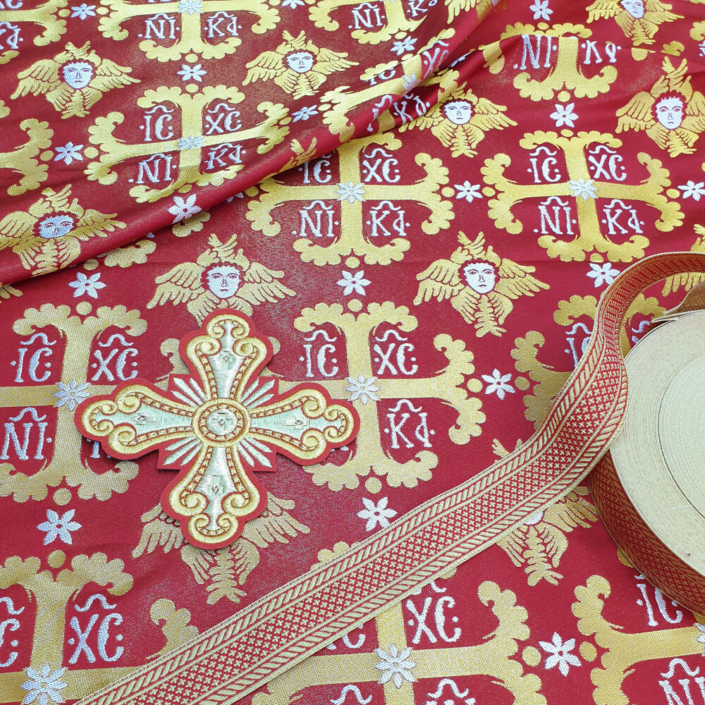 Тканина грецька червона «Канон» Тканина грецька червона «Канон»