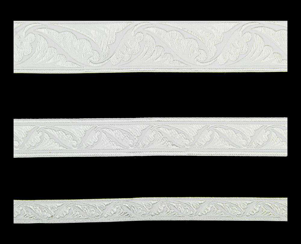 Галун «Поліставрій» білий зі сріблом Галун «Поліставрій» білий зі сріблом