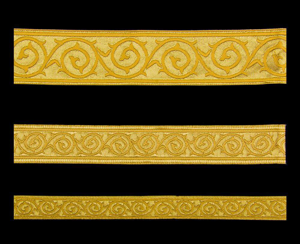 Галун «Голгофа» жовтий з золотом Галун «Голгофа» жовтий з золотом