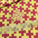 Тканина церковна для шат червона «Хрест поліставрій» купити