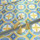 Тканина для церковних шат «Візантія» блакитна ціна