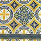 Тканина для шат синя «Візантія» грецька парча